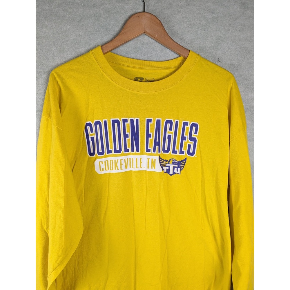 Tennessee Tech University 2XL Russell Long Sleeve Golden Eagles Shirt Yellow
